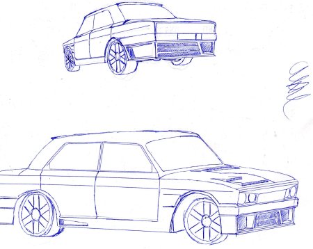 Поэтапное рисование Приоры