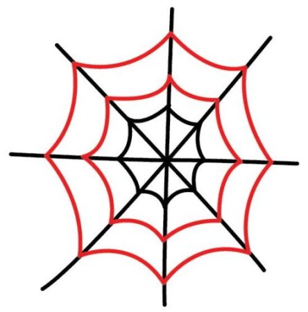 Нарисовать паутину