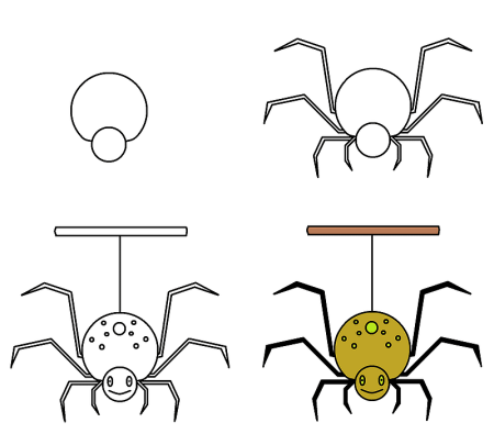 Паутина в углу рисунок