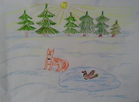 «Рисование иллюстраций к сказке д. н. Мамина-Сибиряка „серая шейка“»