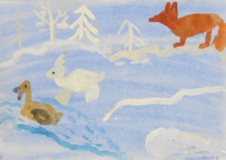 Мамин Сибиряк серая шейка рисунок