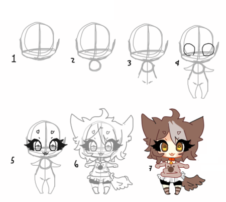 Позы для рисования чибиков