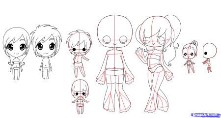 Чиби рисунки для срисовки