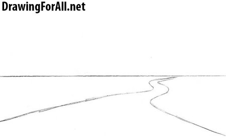 Линия горизонта рисунок