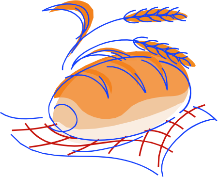 Хлеб рисунки фломастером