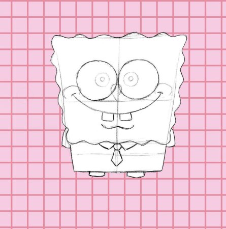 Губка Боб картинки для срисовки