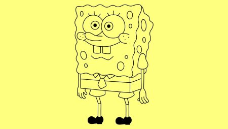 Нарисовать Спанч Боба