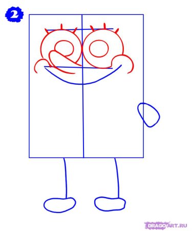 Рисунки губка Боб легкие по этапно