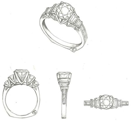 Эскизы ювелирных изделий