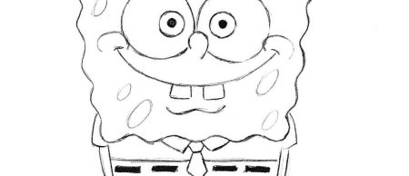 Нарисовать губку Боба и Патрика карандашом