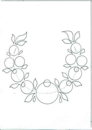 Городецкая роспись раскраска для детей