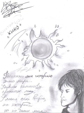 Нарисовать Виктора Цоя