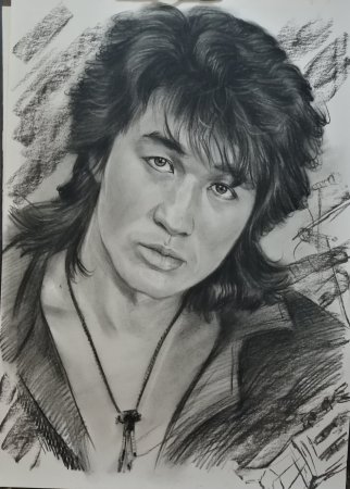 Цой рисунок карандашом легко