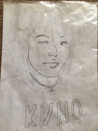 Портрет Виктора Цоя карандашом для срисовки