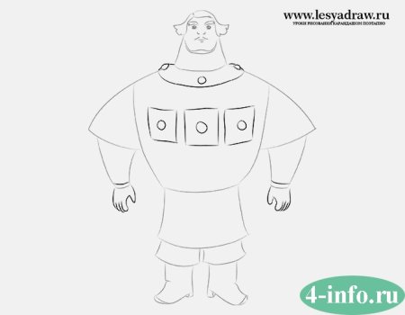 Три богатыря рисунок карандашом