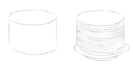 Нарисовать блины