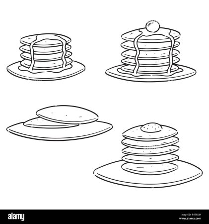 Панкейк рисунок карандашом