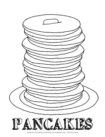 Блины раскраска