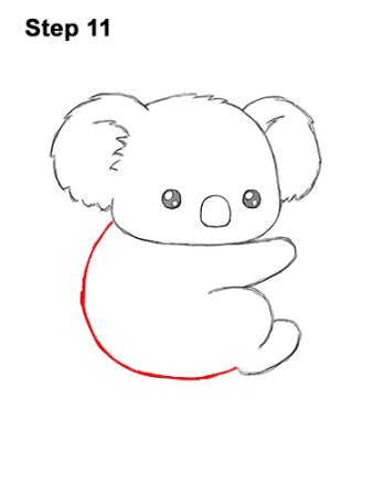 How to draw a Koala