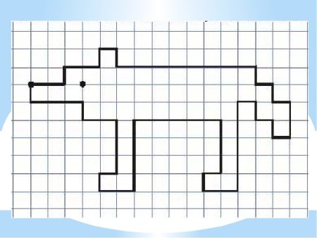 Графический диктант волк для дошкольников