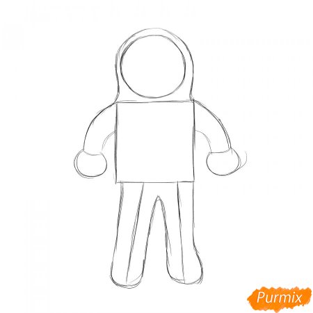 Рисование в старшей группе космонавт пошагово