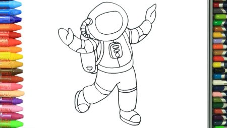 Космонавт рисунок для детей