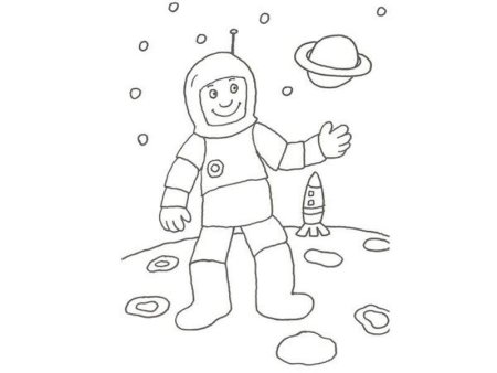 Рисование космонавт