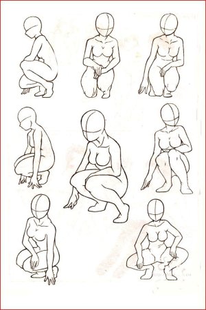 Сидящая поза для рисования