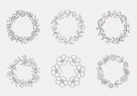 Венок карандашом на голове