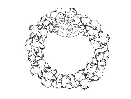 Венок раскраска для детей