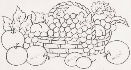 Натюрморт с фруктами и овощами для детей