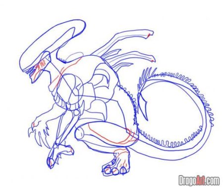 Чужой карандашом поэтапно