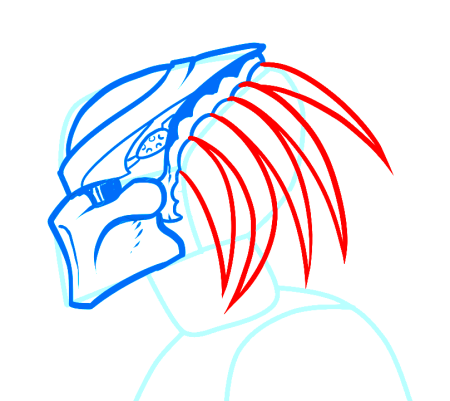 Поэтапное рисование хищника