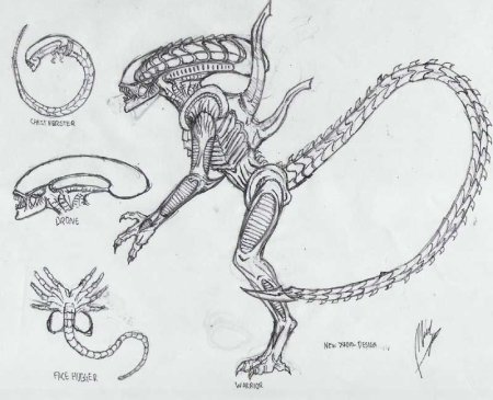 Ксеноморф раскраска