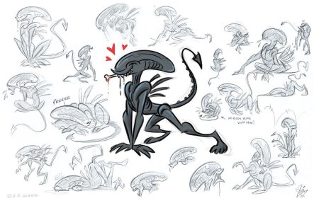 Рисунки Ксеноморфов