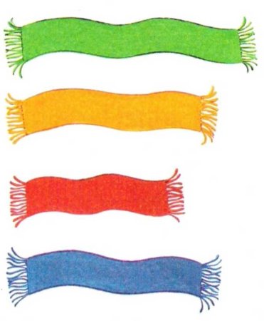 Длинный и короткий шарф