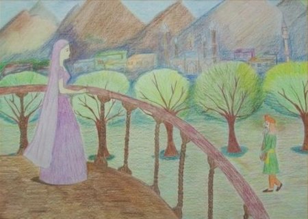 Ашик Кериб рисунок