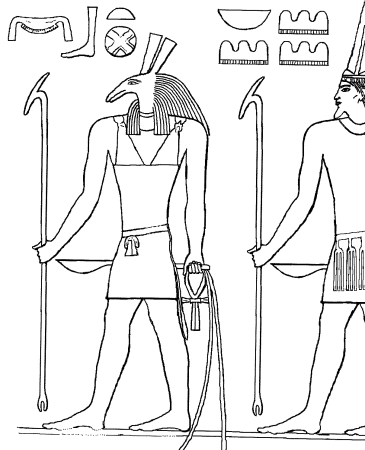 Боги Египта раскраска Анубис