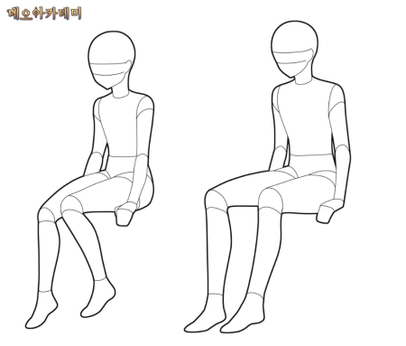 Сидящий человек рисунок