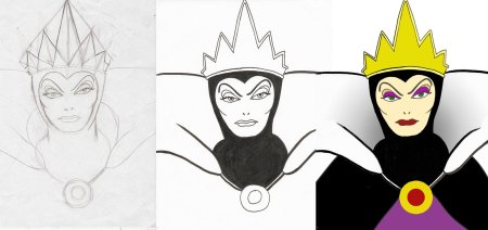 Снежная Королева рисунок для детей легко