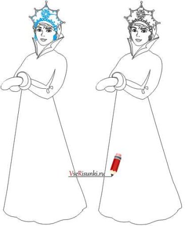 Лицо снежной королевы