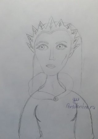 Снежная Королева карандашом