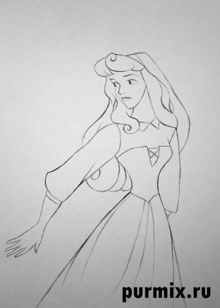 Красавица рисунок карандашом