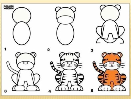 Поэтапное рисование для детей
