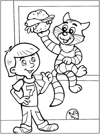 Раскраска Простоквашино дядя Федор