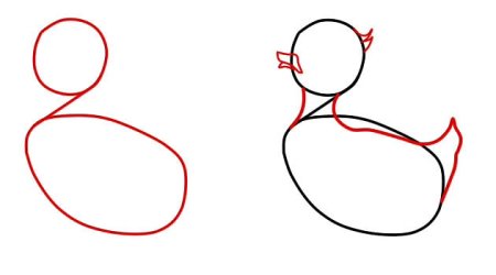 Рисование серая шейка подготовительная