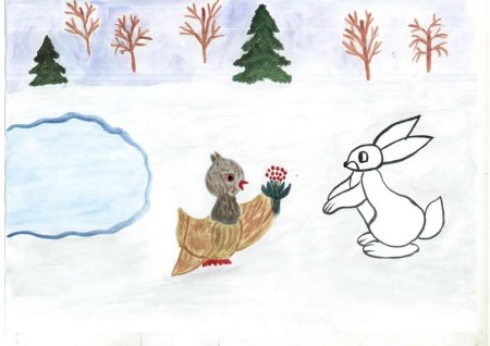 Рисование серая шейка подготовительная группа