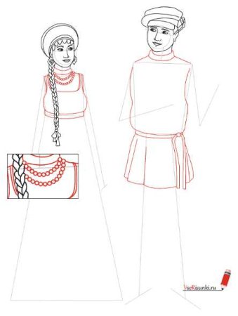 Рисование народные обряды в карандаше