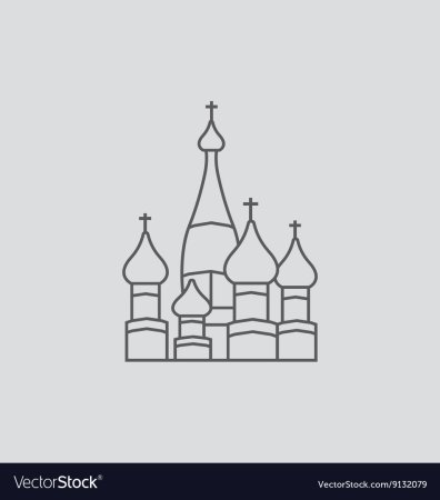 Собор Василия Блаженного контур