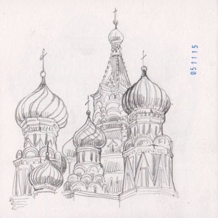 Храм гелиевой ручкой